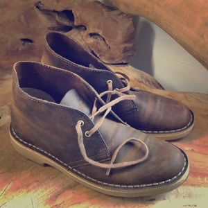 Clarks  Beeswax Leather Desert Boots